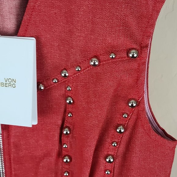 NWT Diane Von Furstenberg Zip Front Sheath Dress - Picture 4 of 12